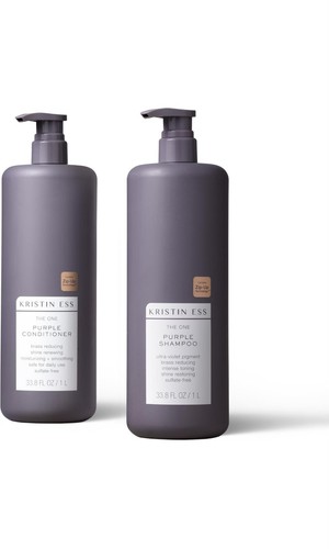 Kristen Ess The One Purple Brass Reducing Shampoo & Conditioner BIG SIZE 33.8oz - Picture 2 of 14