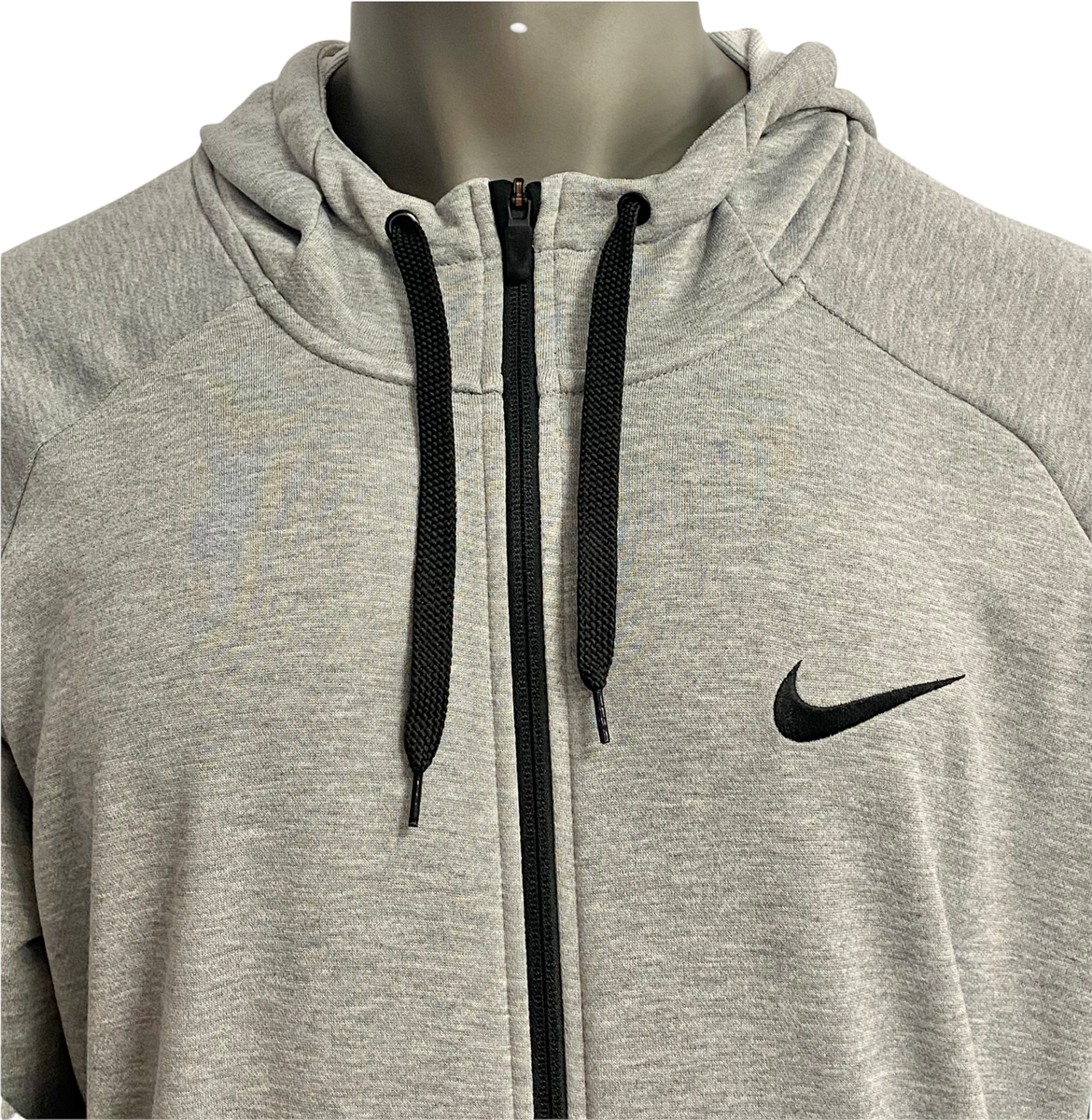Nike Mens Dri-Fit Training Full Zip Hoodie - Grey - [860465-063
