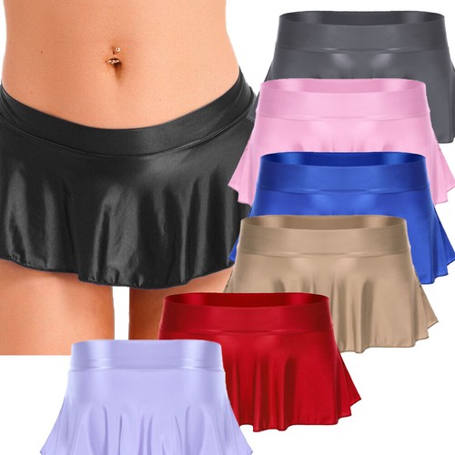 Women Sports Ruffle Micro Short Dress Casual Low Rise Lingerie Cosplay Skirts