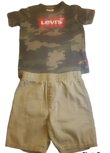 Levi Gray/Black Short & Shirt Set Size 4T Boys - Picture 8 of 8