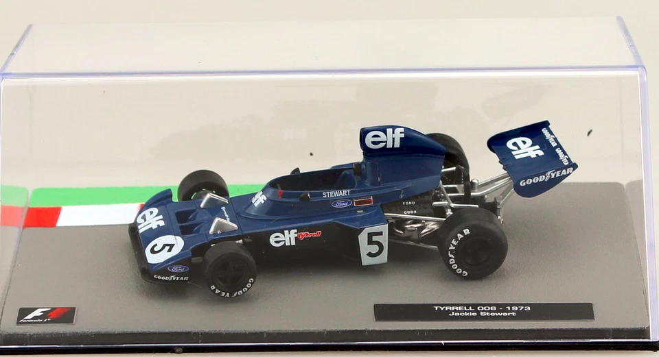 Tyrrell 006 Jackie Stewart 1973 blau #5 Formel 1 1:43 Atlas Modellauto - Bild 3 von 3