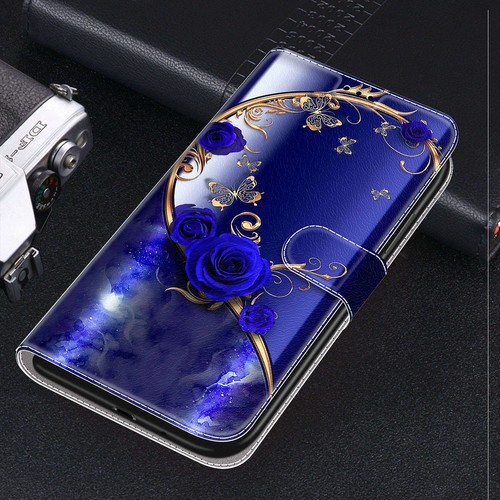 Butterfly Cat Rose Moon Wallet Phone Case For Samsung A34 A24 A12 A32 A13 A14 5G - 第 10/91 張圖片