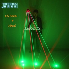 LED Laser Flashing Finger Light Up Lighting Luminous Gloves Party Rave DJ Bar