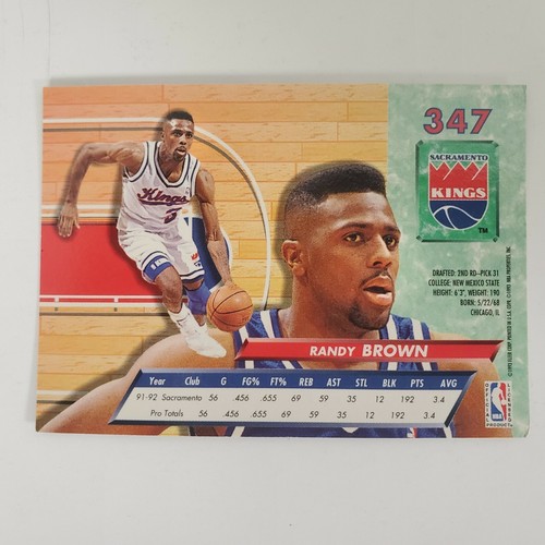 1992-93 Fleer Ultra Randy Brown #347 Kings - Picture 2 of 3