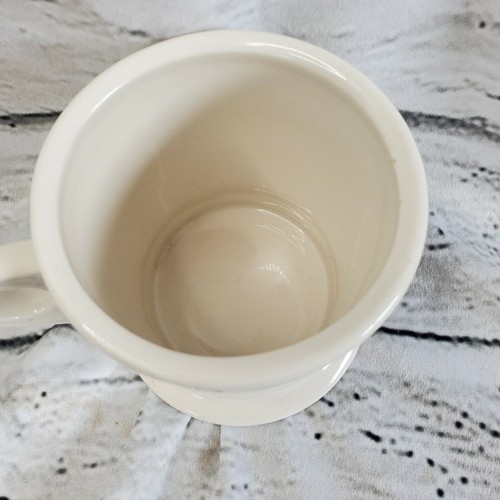 Tasse à raser style tasse à raser monogramme lettre Anthropologie blanche et noire - Photo 6 sur 8