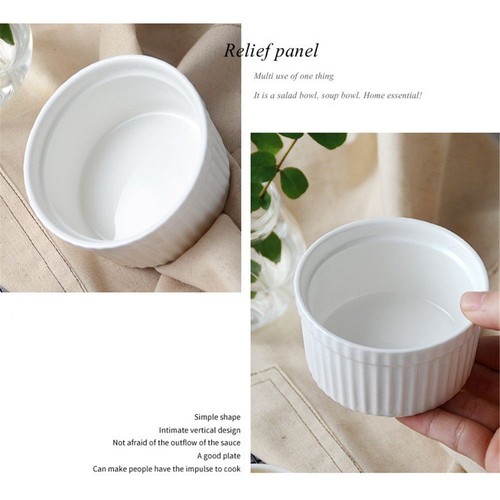 Soufflé Oven High Temperature Resistance Mould Bowl Baking Bowl Ceramics - Afbeelding 7 van 12