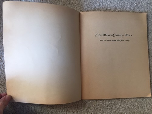 City Mouse-Country Mouse & Two More Tales from Aesop~Vtg Scholastic~Parry~Paper - Picture 4 of 4