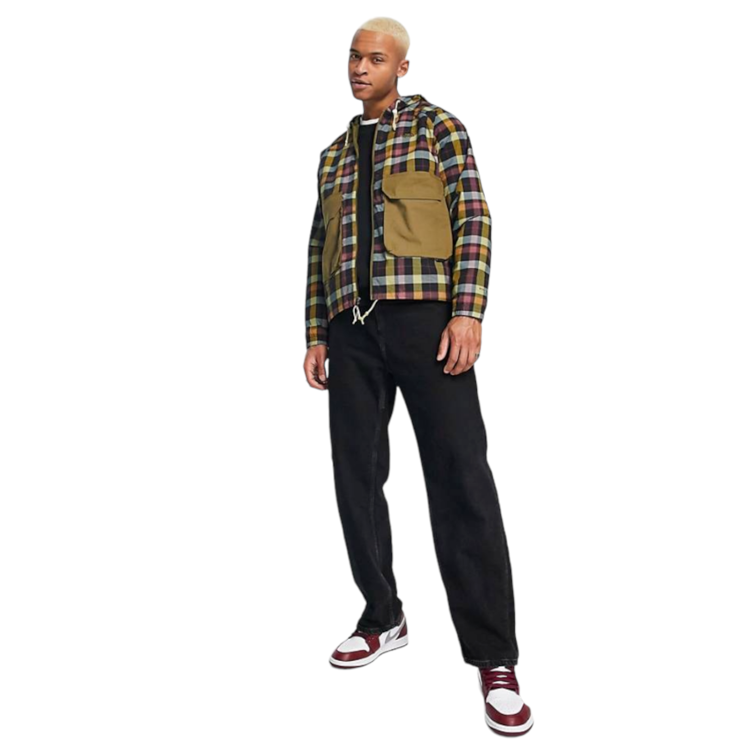 the north face plaid hoodie