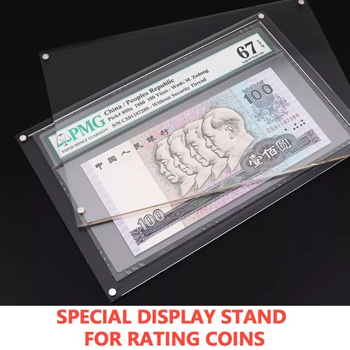 Acryl Display Ständer Etui passt PMG abgestuft Banknote Geld Halter Papiergeld - Bild 6 von 12