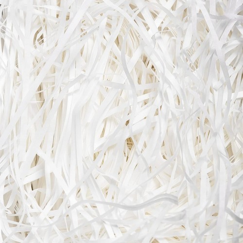 White Shredded Paper Luxury Packaging Hamper Gift Box Filler Soft Tissue Shreds - Picture 7 of 11