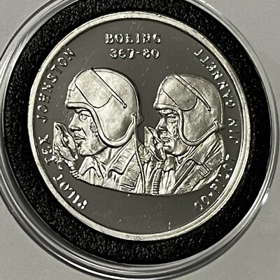 1955 Aviation History Gold Cup Barrel Roll Coin 1 Troy Oz .999