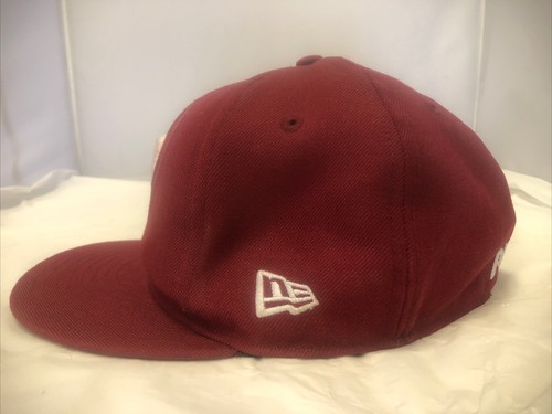Vintage Philadelphia Phillies Maroon Plain Logo Starter Hat 100% Wool (7 1/8””) - Picture 2 of 11