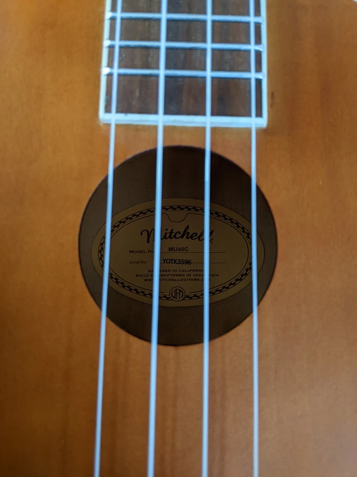 New W/Box Mitchell Concert Ukulele MU40C - Image 3 of 4