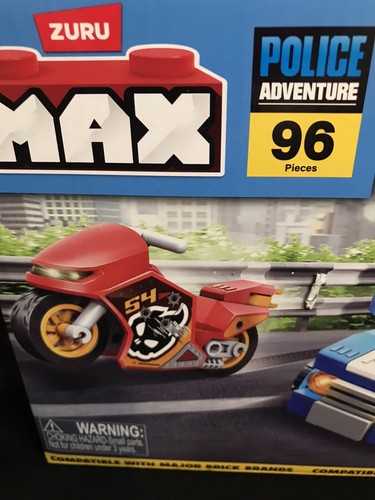 ZURU Max Adventure Police Chase Playset 96 Pieces Building Blocks - Picture 3 of 4