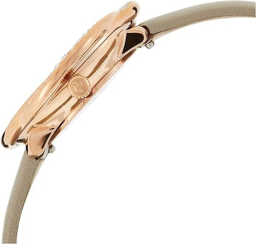 Swarovski Orologio Crystal Flower 5552424 Cinturino In Pelle, Grigio, Oro Rosa - Imagen 2 de 2