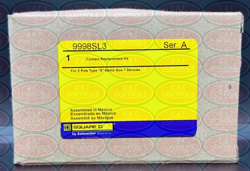 Kit de Contacto Square D 9998SL3 Talla 1 3P Nuevo En Caja Stock EE. UU. - Imagen 1 de 2