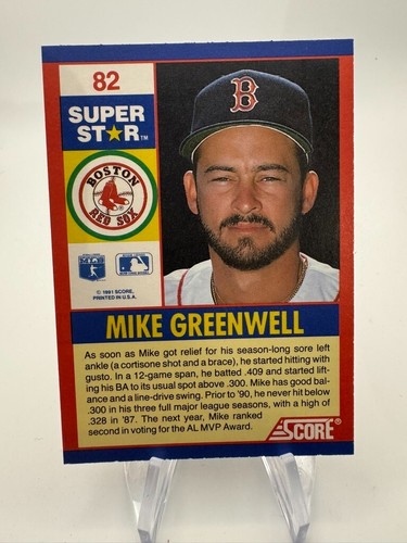 1991 Score 100 Superstars BB Card #s 1-100 -You Pick - Picture 188 of 224
