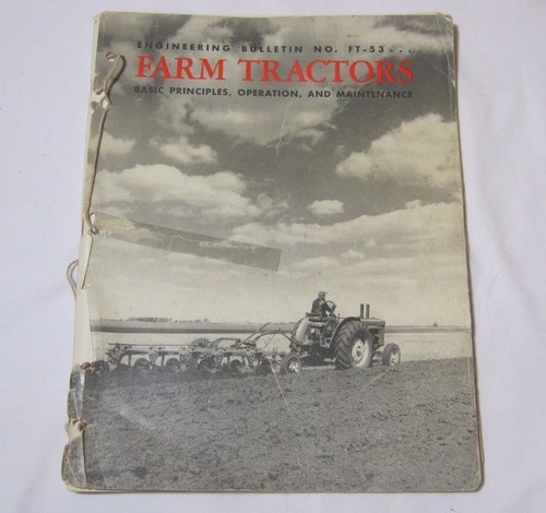 Boletín de Ingeniería de Tractores Agrícolas Petrolícolas Estándar De Colección No. Manual FT-53 1950   - Imagen 1 de 11