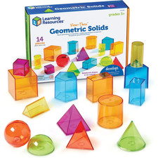 Learning Resources View-Thru Colourful Geometric Shapes New Toy Set