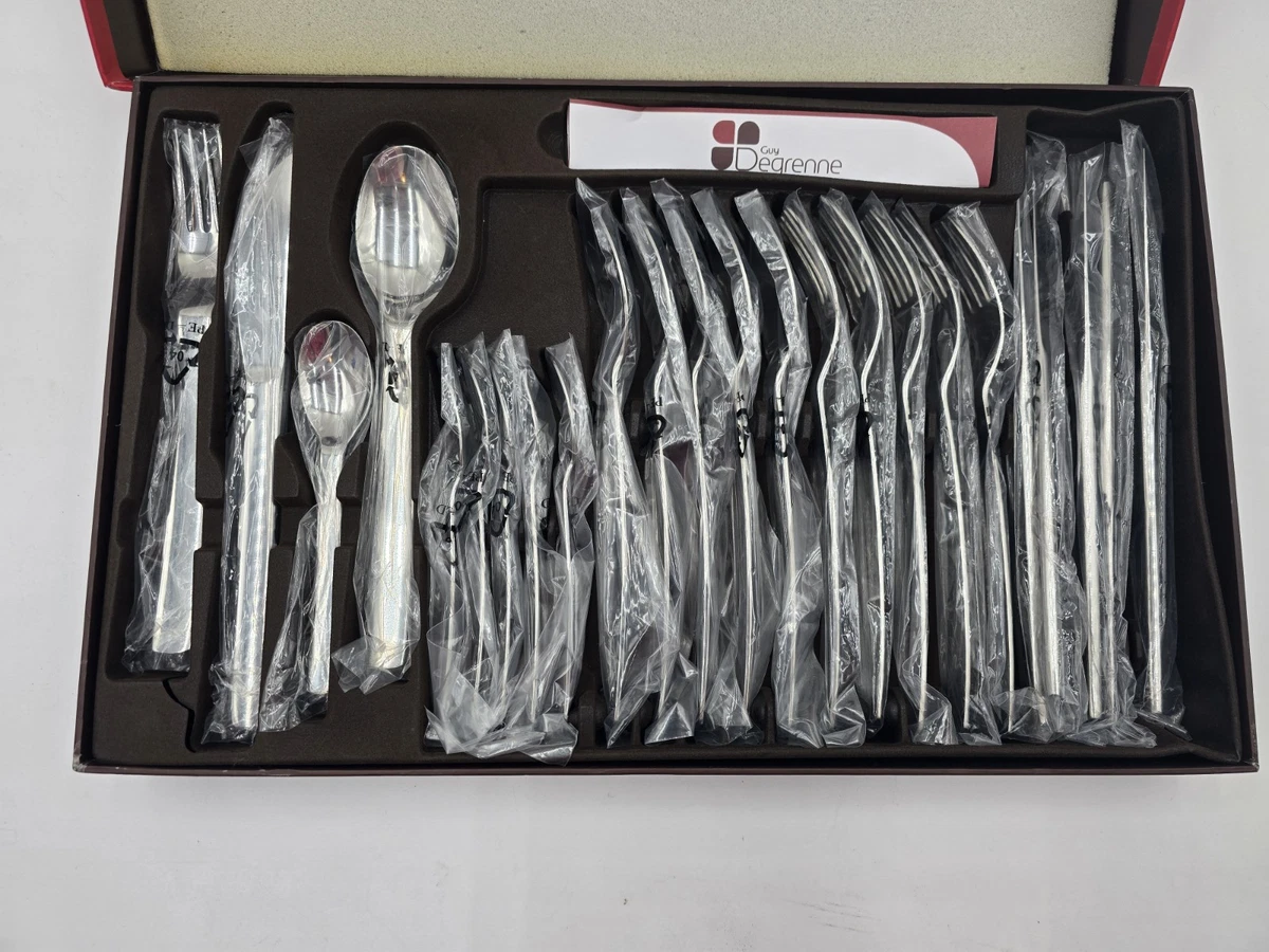 Guy Degrenne カトラリーセット 24点 Guy Degrenne - Quartz Flatware 24 piece Set Service for 6