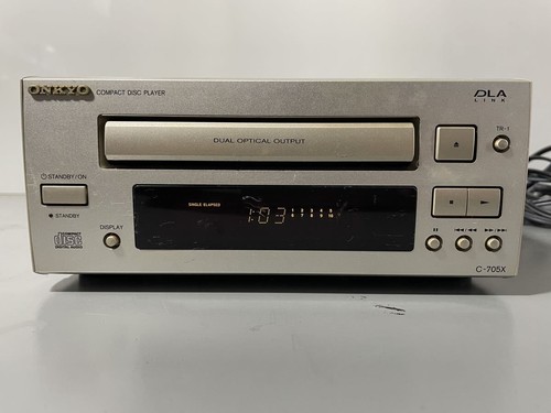 Onkyo C-705X CD Player Audio Stereo Silver DLA Link USED JUNK From Japan - Picture 5 of 6