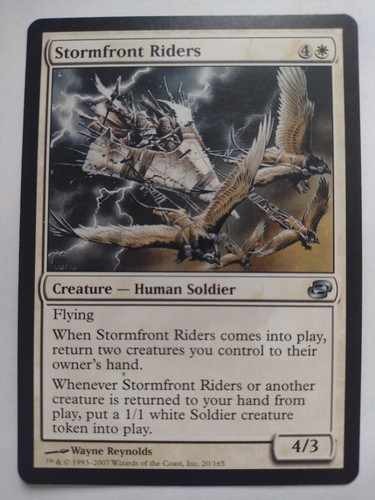 MTG Magic The Gathering Card Stormfront Riders Creature Human Soldier White 2007