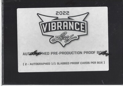 2022 LEAF VIBRANCE MULTI-SPORT AUTOGRAPH PRE-PRODUCTION