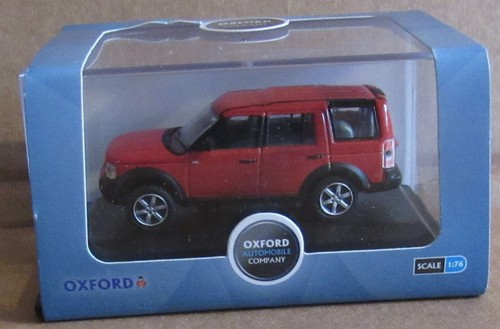 OXFORD DIECAST LAND ROVER DISCOVERY 3 RIMINI ROJO MODELO ESCALA 1:76 COCHE JUGUETE - Imagen 4 de 4