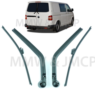 VW T5 T6 Transporter Caravelle 2003-18 Heckscheibenwischer Wischerarm Set 2 tlg
