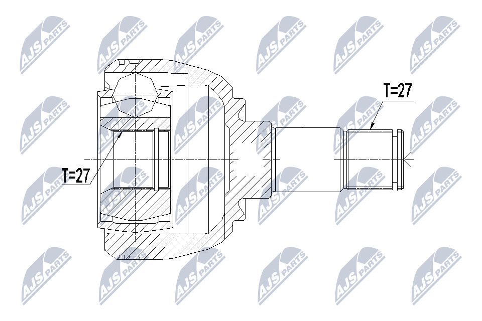Fits NTY NPW-ME-085 INNER CV JOINT - Image 10