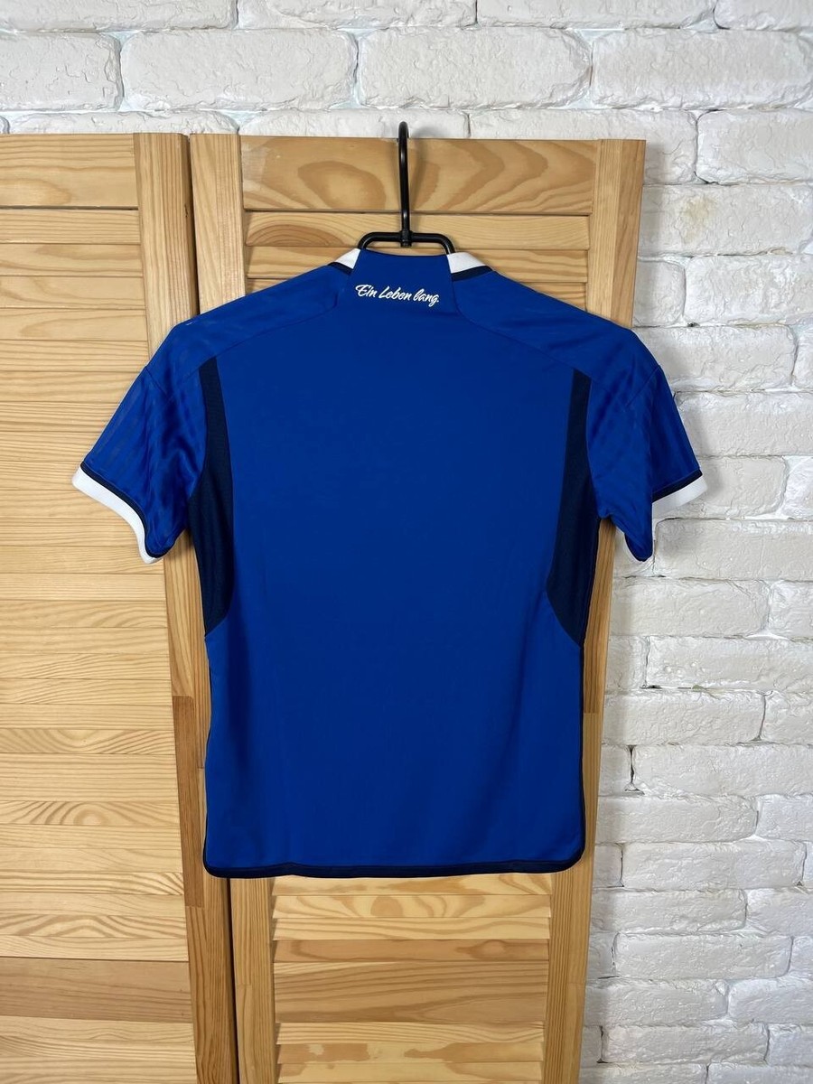 SCHALKE 04 JERSEY HOME FOOTBALL SOCCER SHIRT ADIDAS YOUNG sz