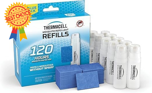 Mosquito Repeller Refill Pack, 120-Hour, 30 Mat + 10 Fuel Cartridges, Scent-Free - Picture 12 of 12