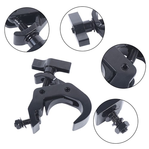 8 Pack 330lbs Heavy Duty Stage Lighting Clamps DJ Light Truss Clamp Set Black - Picture 10 of 11