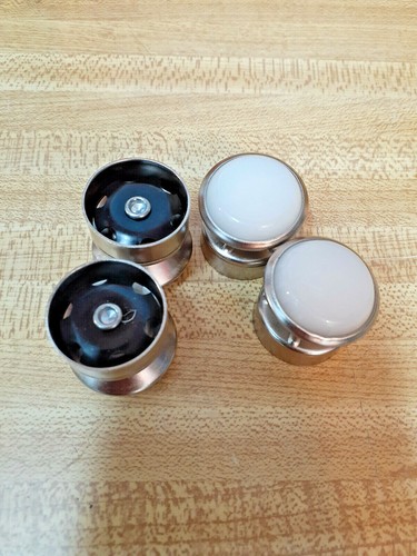 (4) Leg Chair 1" FERRULE GLIDE OD Tube Nylon Base Heavy Duty hardware #1103 - Picture 5 of 10