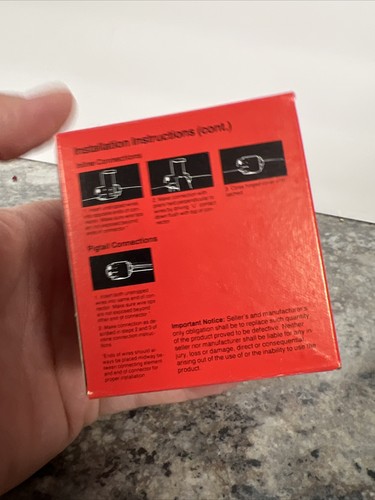 50pc 3M Scotchlok 905 Red Self-Stripping Electrical Tap Connector 06128 - Picture 7 of 13