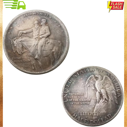 1925 Stone Mountain Half Dollar Coin, Morgan Dollar Coin for Gift ⭐️⭐️⭐️⭐️⭐️