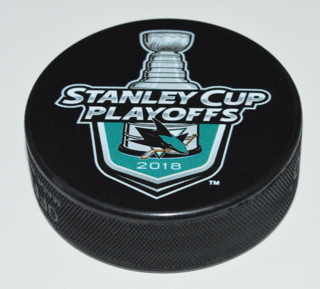 SAN JOSE SHARKS 2018 Stanley Cup Playoffs LockUp Logo NHL SOUVENIR