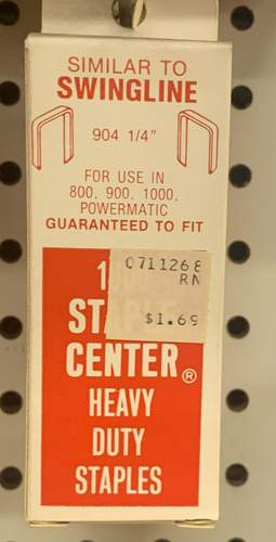 Vintage Staples for Swingline Powermatic Electric Stapler Gun 1/4" 1000/Box NOS - Picture 1 of 2