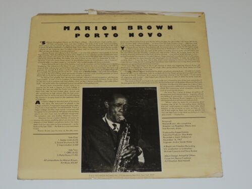 MARION BROWN porto novo Lp RECORD REISSUE US FREE JAZZ 1975 - Imagen 2 de 2