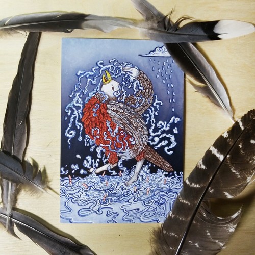 Postales - Mini Impresión Artística - Divertidas, únicas, artísticas, animales, tema de la naturaleza. - Imagen 22 de 29