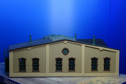 Gebäude H0 Ringlokschuppen Lokschuppen 3 ständig gebauter Bausatz 1:87 PKS30 - Bild 5 von 9