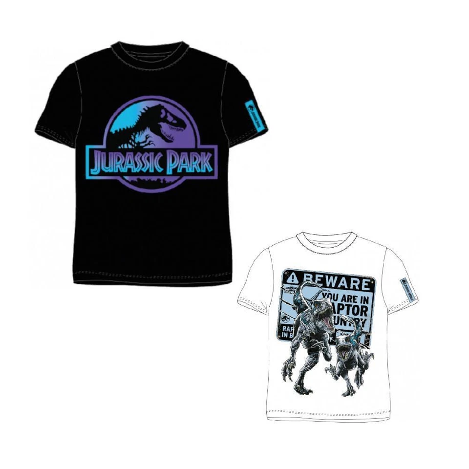 E PLUS M SP. Z O.O. Jurassic World Shirt, kurz, mit tollen Motiven und gesticktem Schriftzug