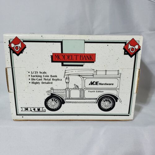 ERTL 1913 model T Bank Ace Hardware Diecast Coin Bank 1/24 Scale - Picture 4 of 6