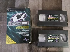 GameShark SharkLink CDX Game Enhancer VHS Video Tape How Hack Sony PlayStation