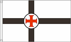 Crusades Flag Banner Decoration Medieval Masonic Mason Templar Cross War