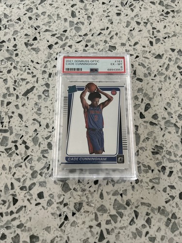 2021 Donruss Optic NBA Basketball Cade Cunningham Rated Rookie #161 PSA 6 - Foto 1 di 10