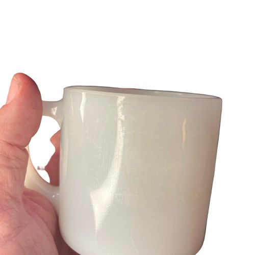 Early 70’s FIRE KING Six Flags THE WIZARD OF MAGIC MOUNTAIN Milk Glass D Handle - Picture 12 of 13