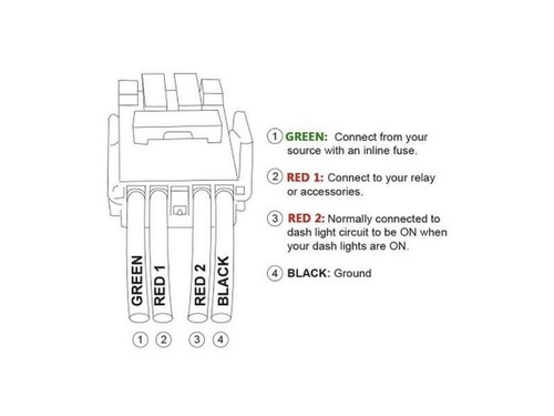 LED LIGHT BAR - Red Backlit Push In Switch 1.54"x 0.83" (Fit: Toyota) - Picture 6 of 6