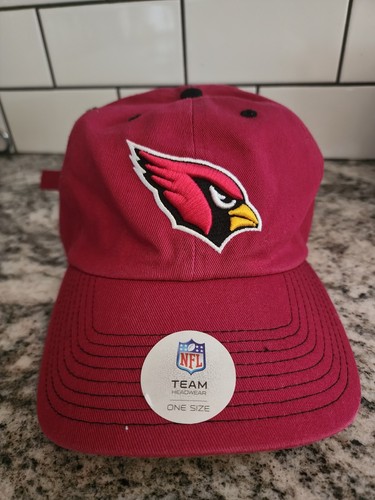 Arizona Cardinals NFL Team Apparel Headwear Red Adjustable Hat Cap - Picture 1 of 4