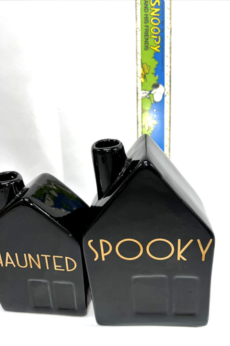 Halloween Bud Vase Set Of 3 Black Spooky Joann Place & Time - Picture 5 of 6